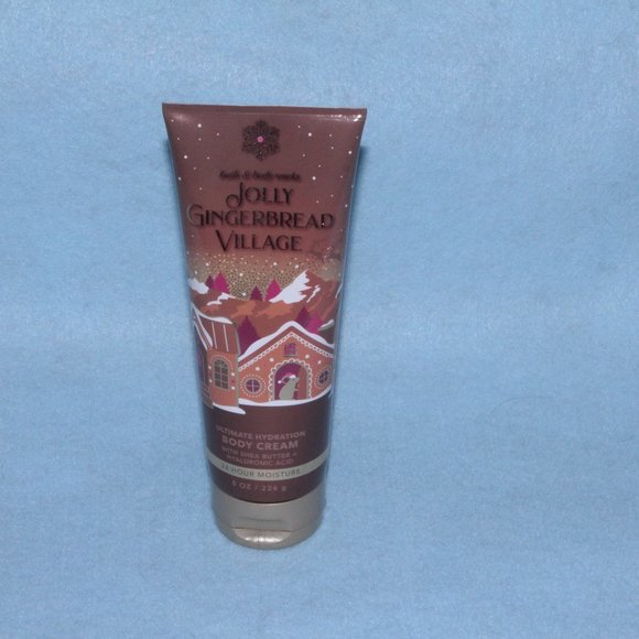 BATH AND BODY WORKS: Jolly Gingerbread Village Body Cream - Picture 1 of 2